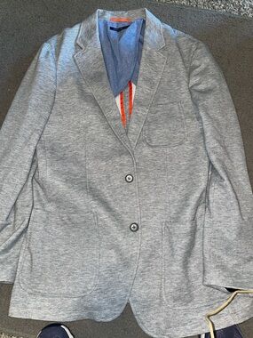 Lightweight Grey Men’s Shirt Jacket Blazer